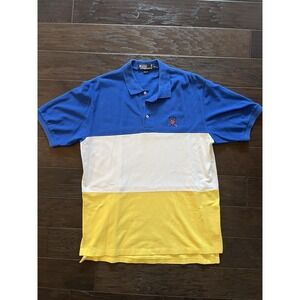 Polo Ralph Lauren Polo Shirt Mens XL Striped Short Sleeve Pony Logo